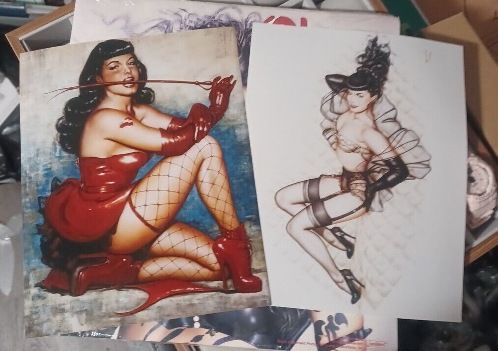 2 Bettie Page by Olivia Retro Print 9x12 Inches Fujifilm Pictro Paper EE019