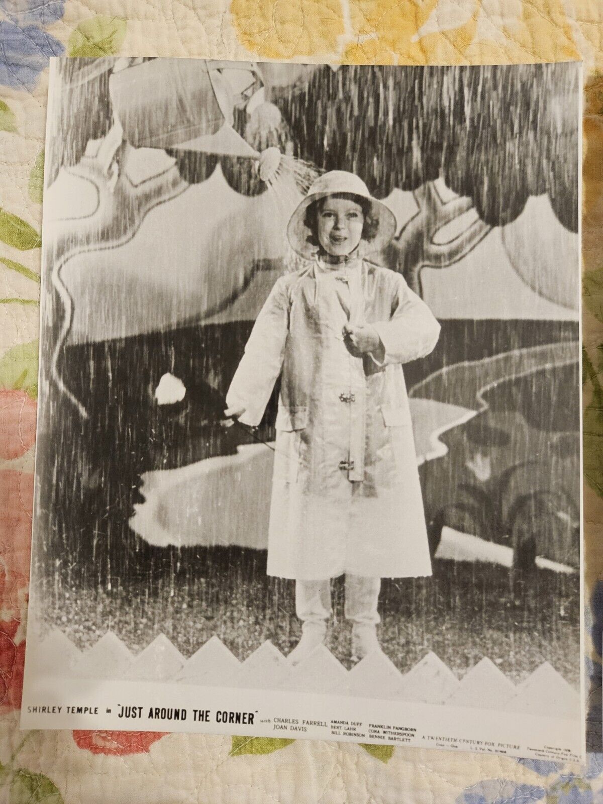 Lot x 2 Vintage Photo movie Still of Shirley Temple 8x 10 black white