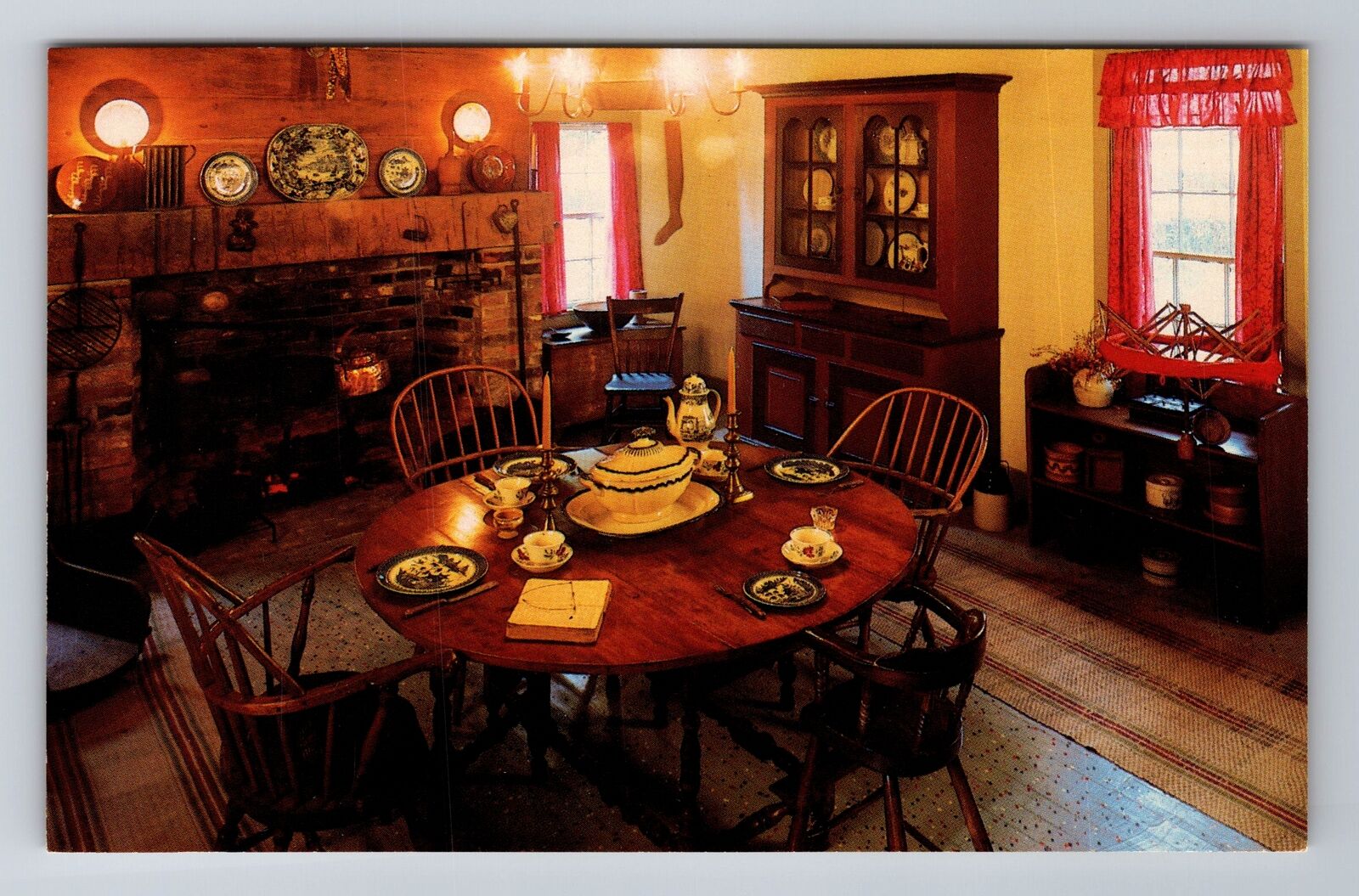 Nauvoo IL-Illinois, Joseph Smith Homestead Keeping Room, Vintage Postcard