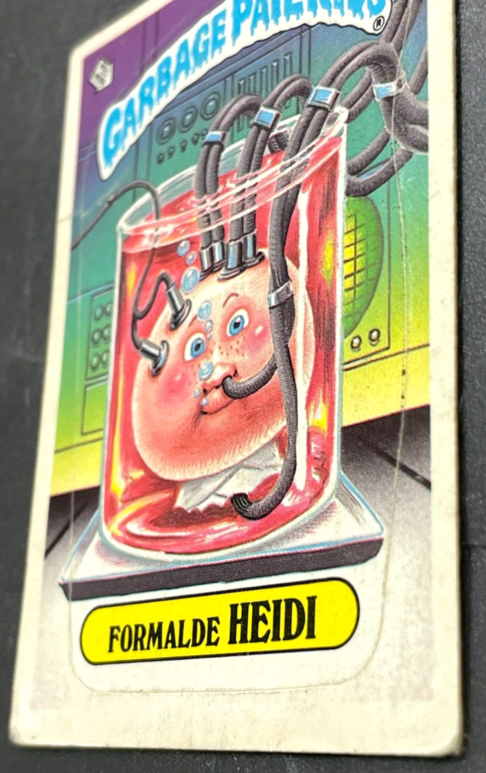 1986 Topps OS4 Garbage Pail Kids 160b FORMALDE HEIDI Trading Card DIECUT ERROR