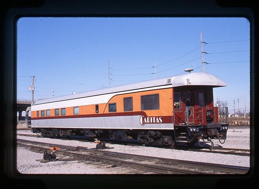 Original Railroad Slide Caritas Observation Car at Venice, IL