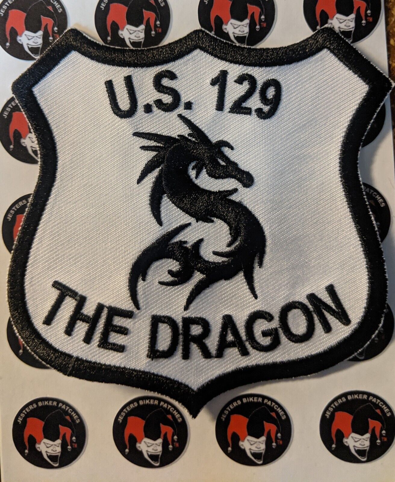 The Dragon US Highway 129  Embroidered Patch