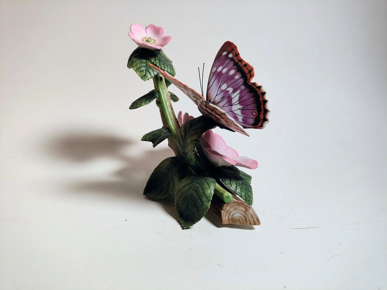 Vintage Lenox Fine Porcelain 1990 Purple Emperor Nature\'s Beautiful Butterflies