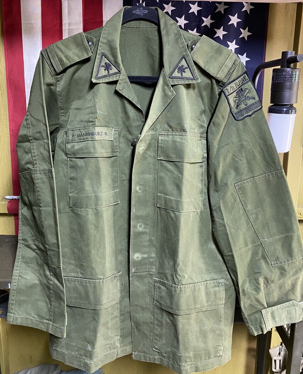 Very Rare Mexican Army SEDENA Retro 80s Ejercito Mexicano Uniform Top Size Large