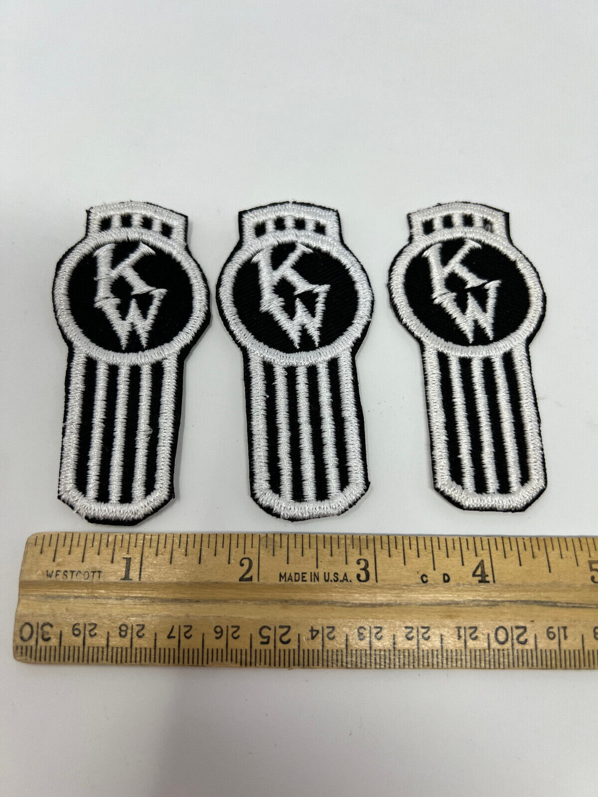x 3 Vintage Kenworth truckers patches emblems embroidered