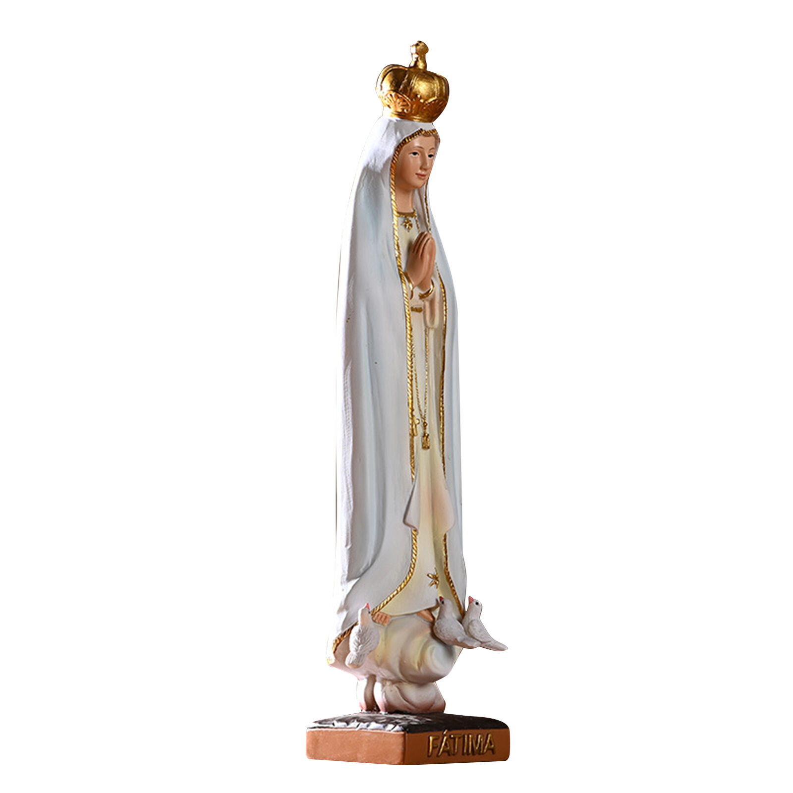 Our Lady Of Fatima Statue Hand-Painted Religious Figurine Virgin Mary Classic