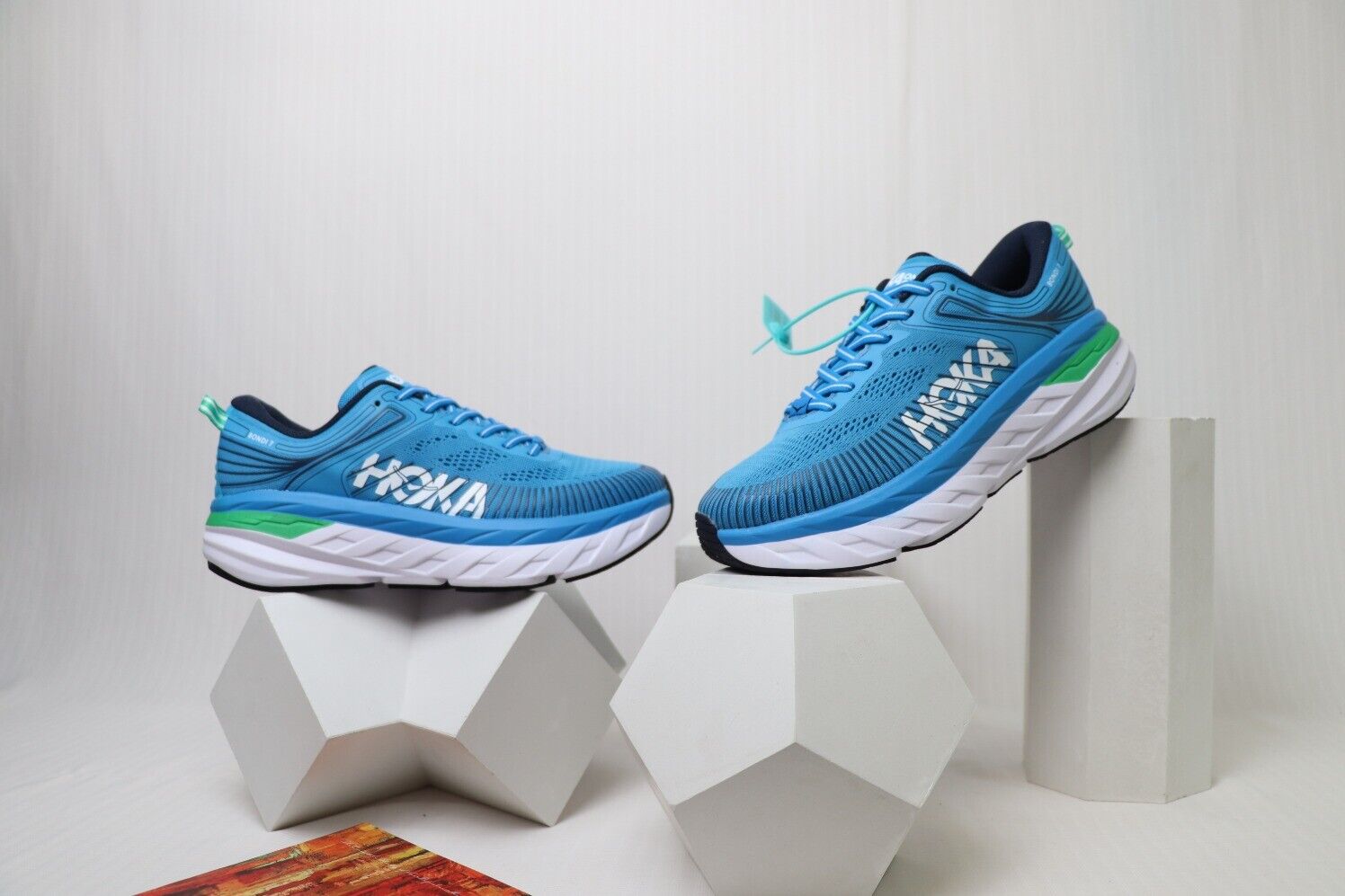 [NEW] Hoka One One Bondi 7 blue Running Shoes Women Men Excellent Breathability