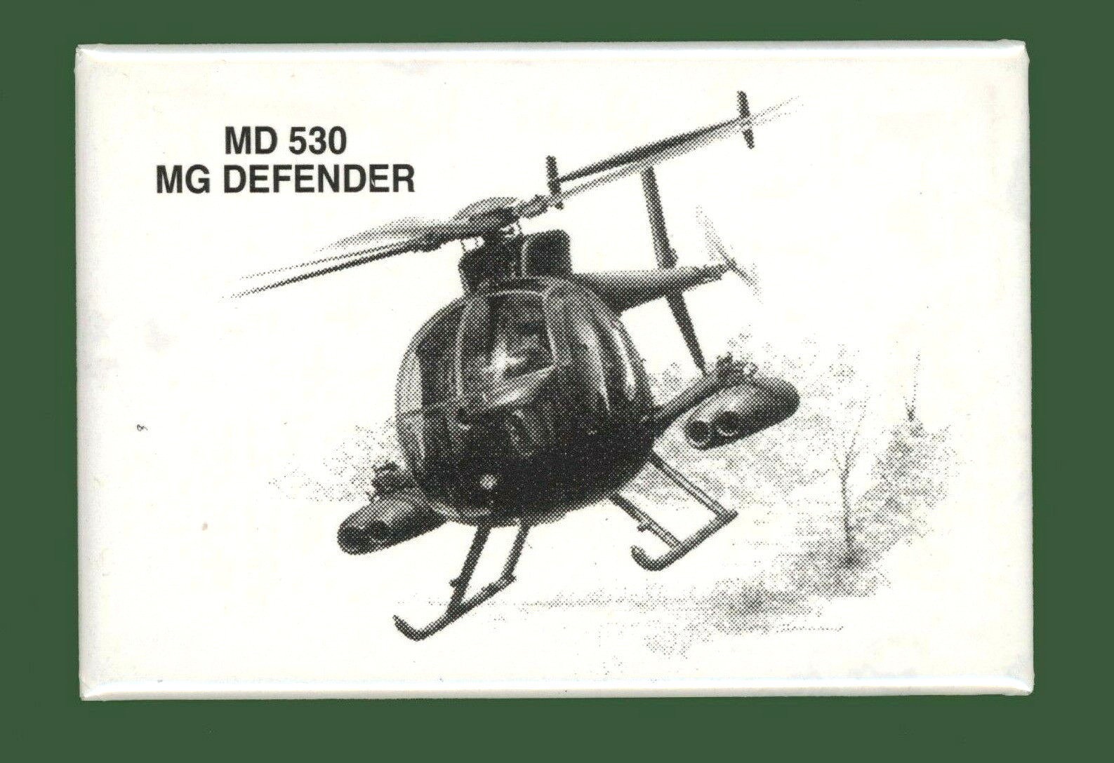 MD530MG DEFENDER Magnet (Helicopter)  Hughes Helocopters Collectible