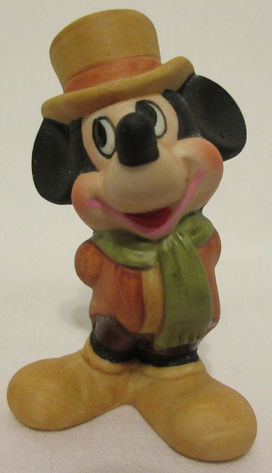 RARE VTG Walt Disney Japan Mickey Mouse Ceramic Ornament Figurine Hand Painted