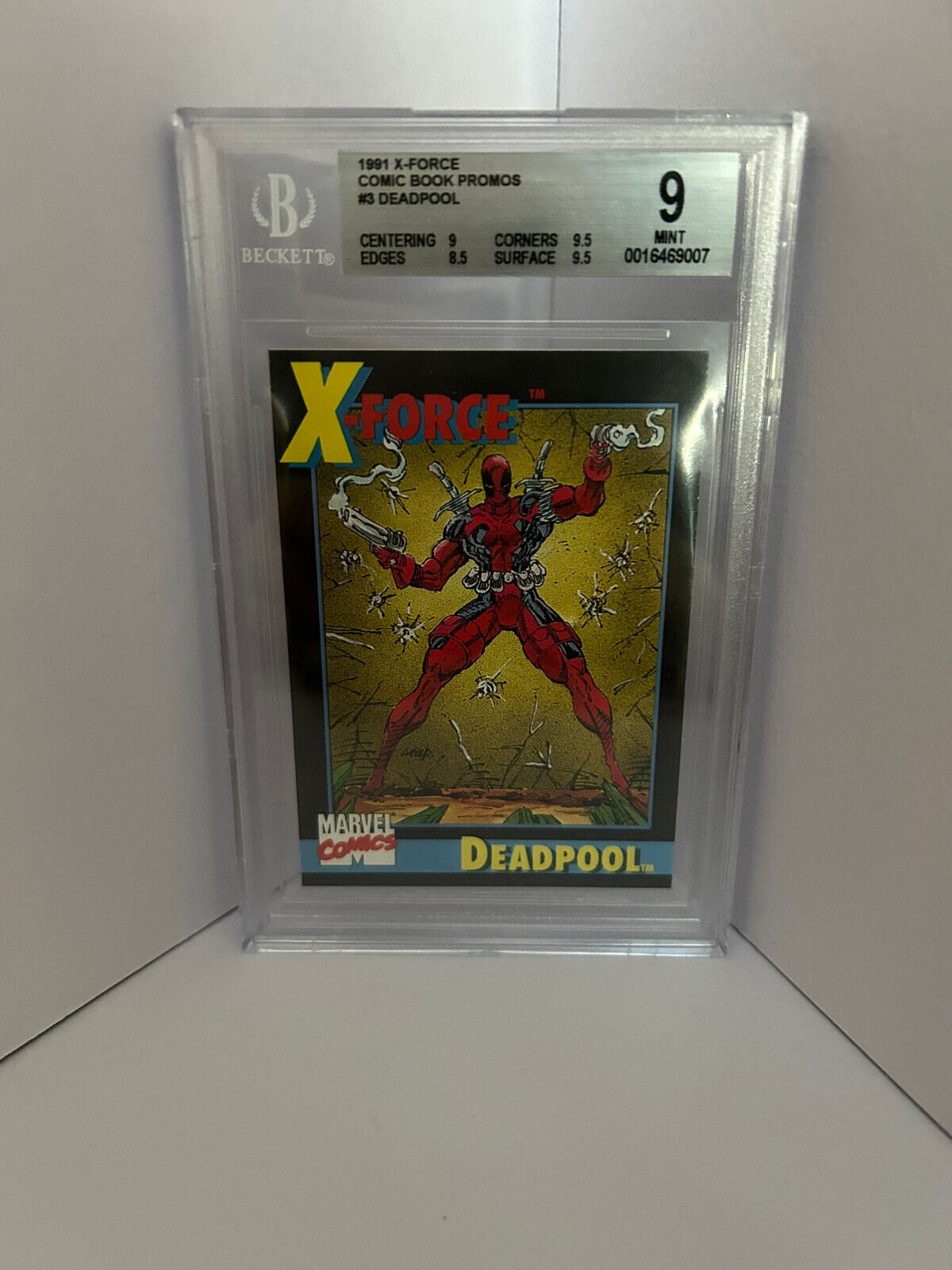 1991 Impel Marvel X-Force Promo Set Deadpool #3 BGS 9.0 Mint