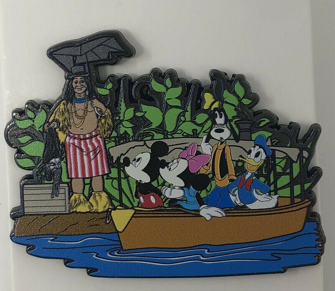 Disney’s Jungle Cruise Fantasy Pin Mickey & Friends On Attraction Ride Trader Sa