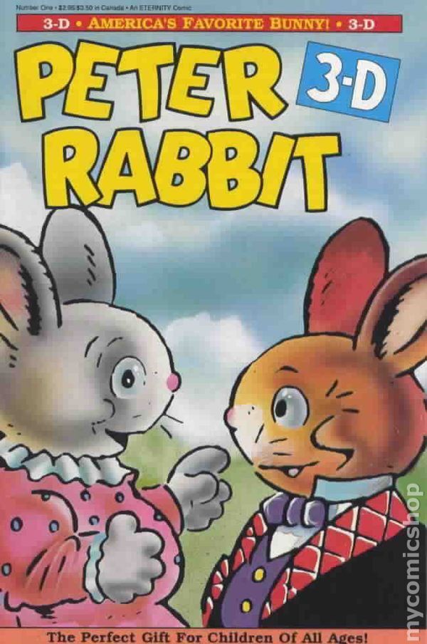 Peter Rabbit 3D #1 VG 1990 Stock Image Low Grade