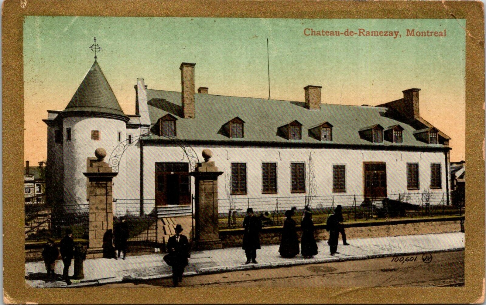 Canada Quebec Montreal Historic Chateau De Ramezay Posted 1912 Antique Postcard