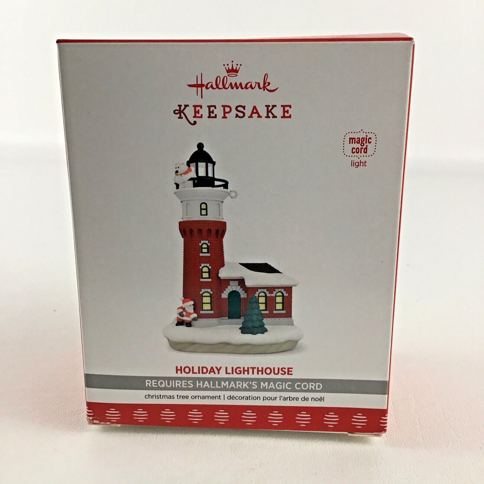 Hallmark Keepsake Christmas Ornament #6 Holiday Lighthouse 2017 Magic Light New