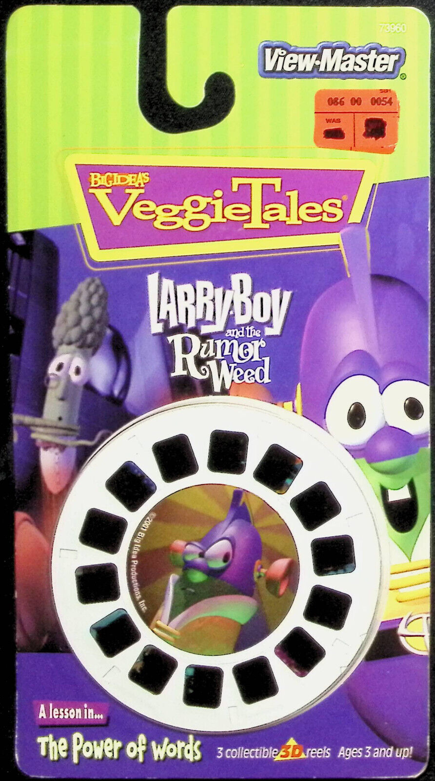 Veggie Tales Larry Boy and the Rumor Weed 3d View-Master 3 Reel Packet SEALED 