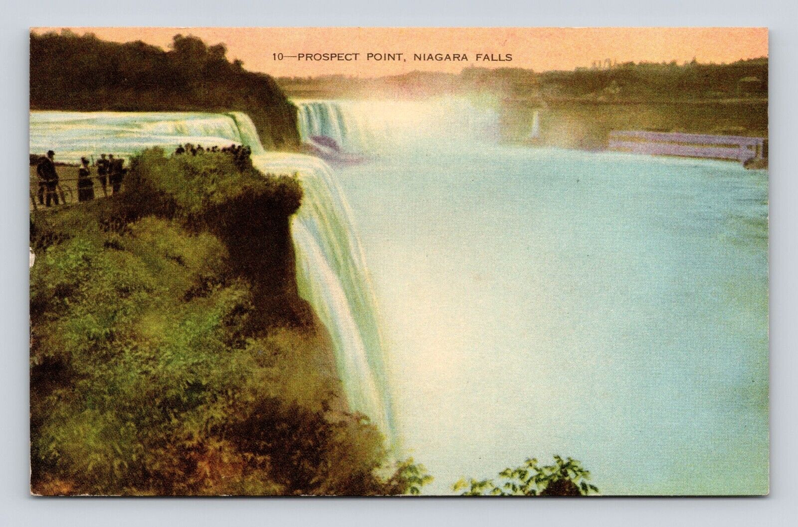 Antique Old Postcard Prospect Point Niagara Falls 1920s