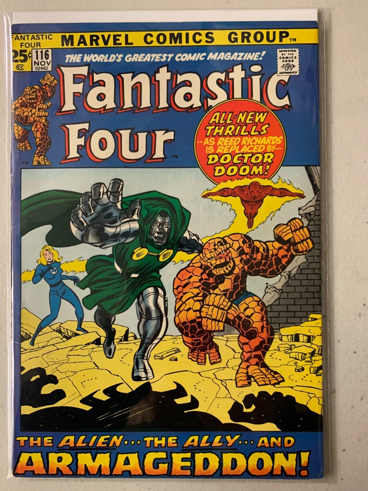 Fantastic Four #116 Doctor Doom, Over-Mind 5.0 (1971)