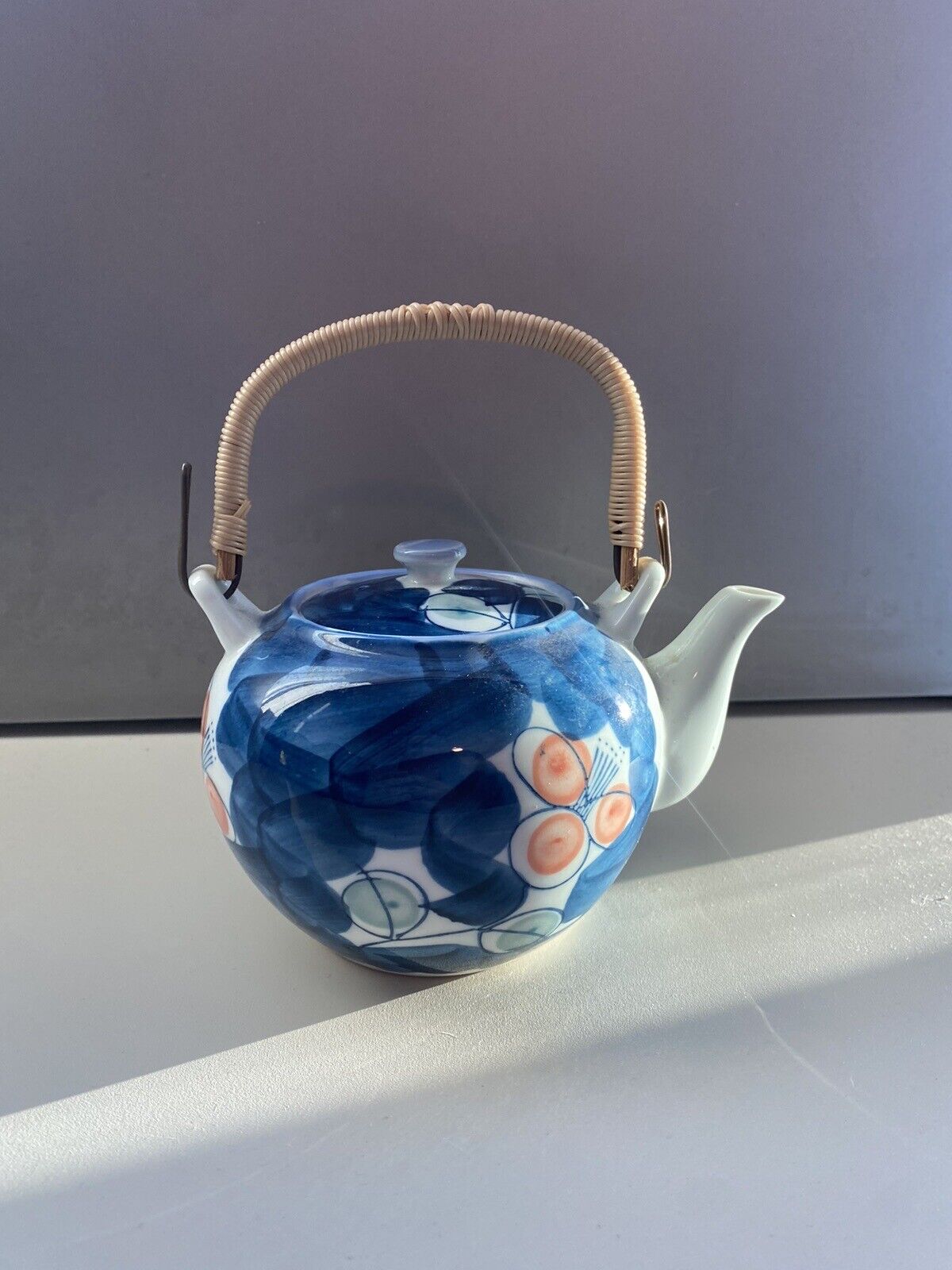 Beautiful Hand Painted Teapot With Handle