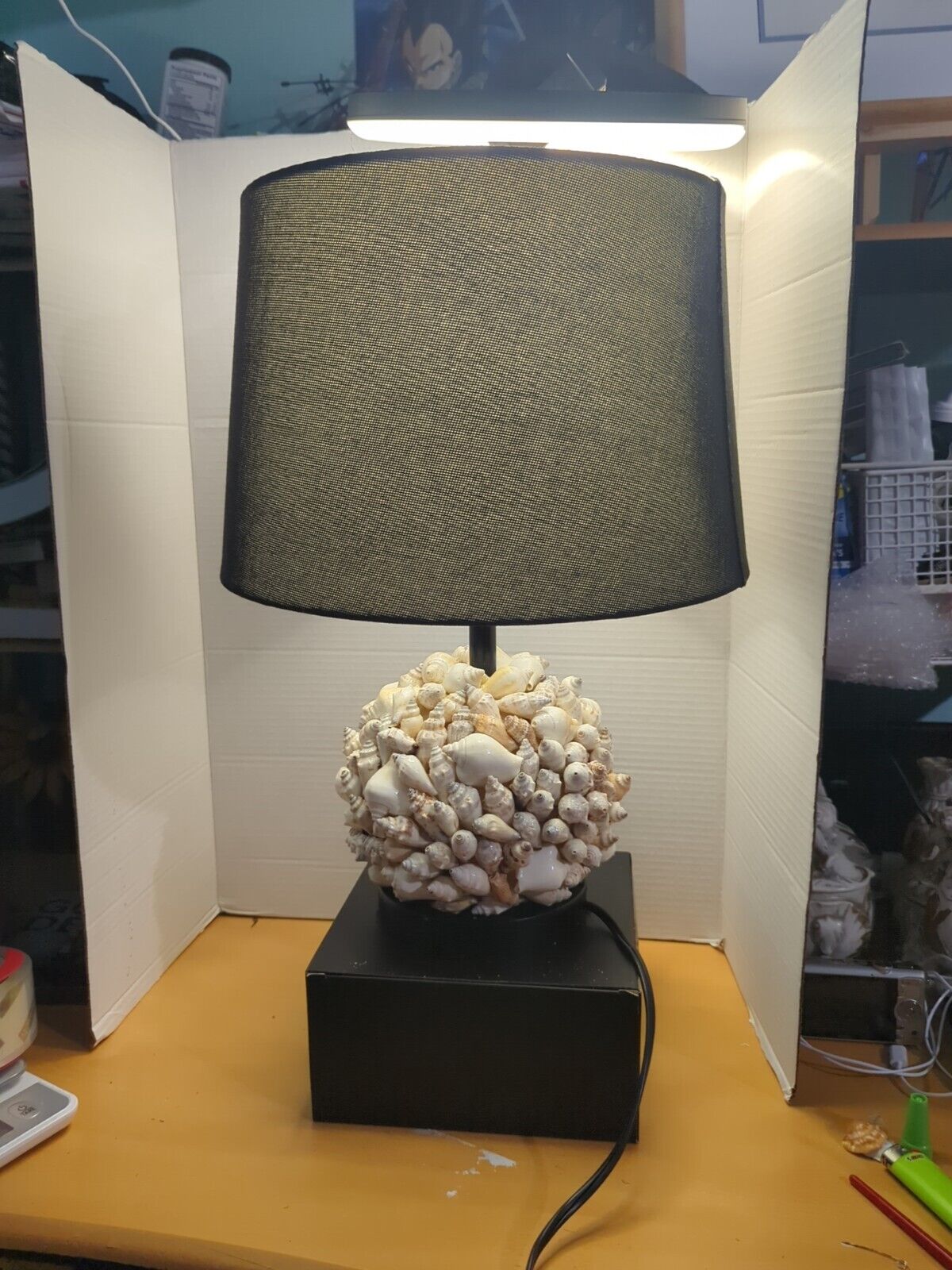 Table Lamp With Natural Sea Shells