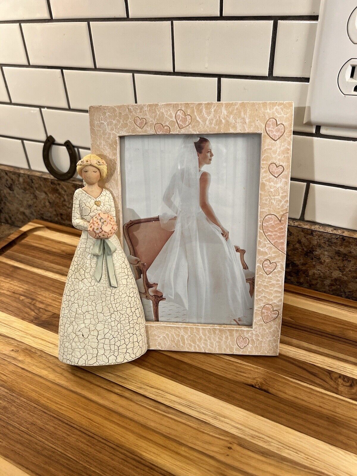 Vintage Bridal Portrait Photo Frame Bridal Wedding Gift Table Frame Shower Gift