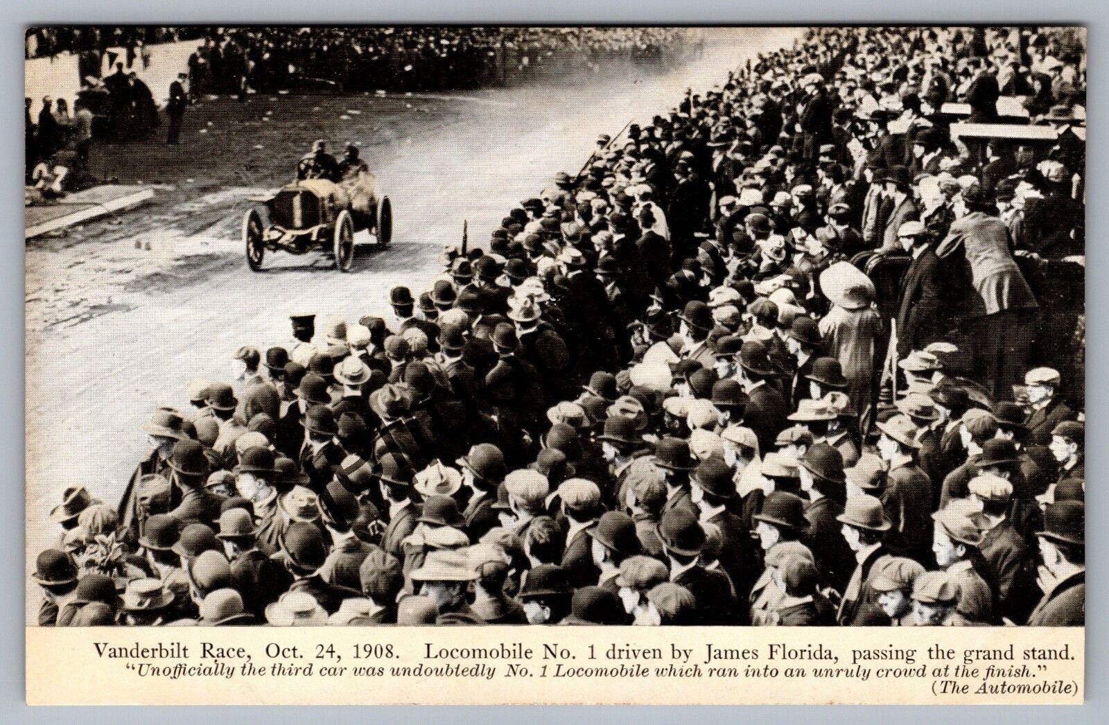 1908 Vanderbilt Early Auto Race Course w/ Vintage Race Car Long Island NY L138