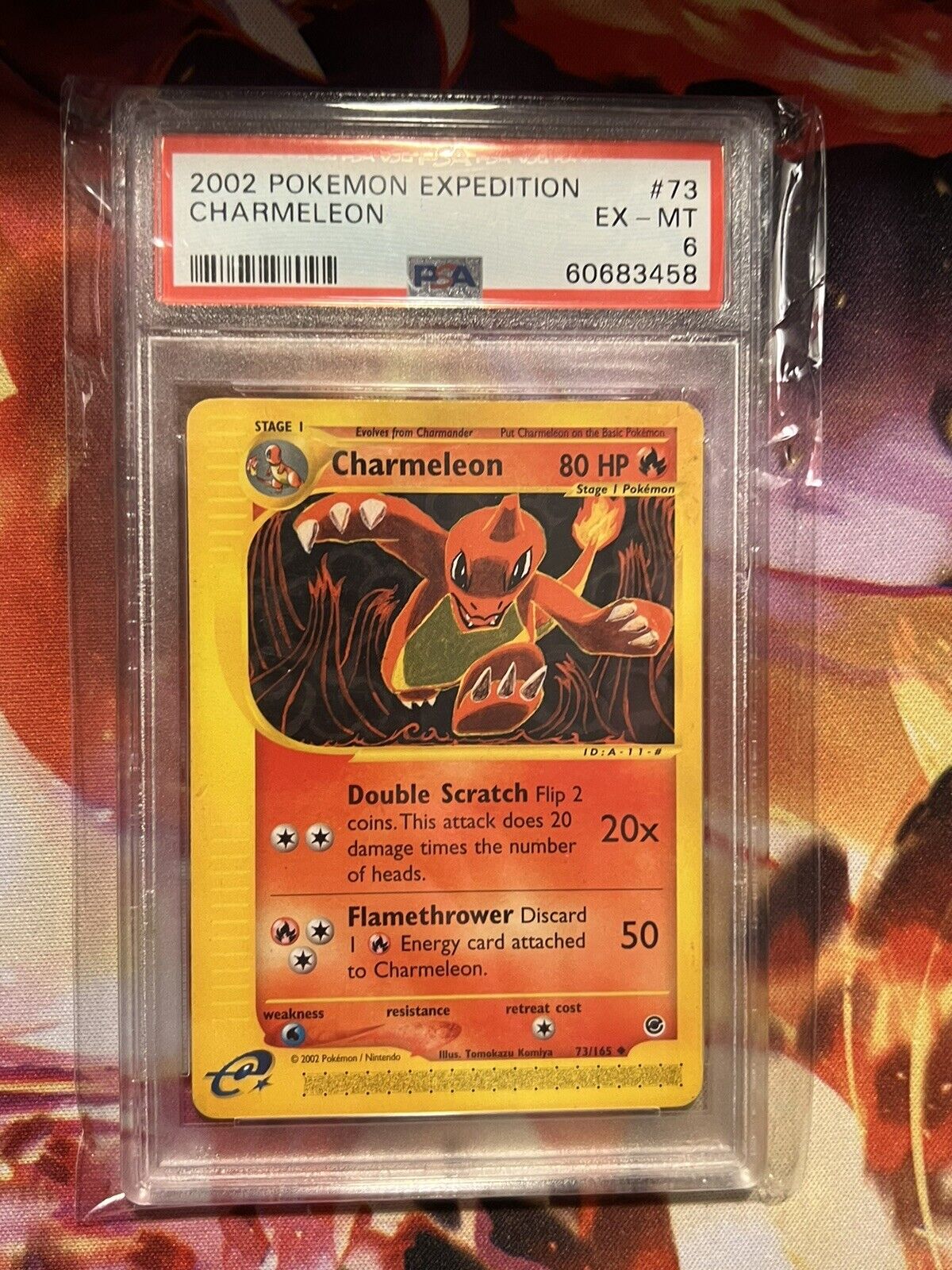 Charmeleon 73/165 Pokemon Card TCG 2004 Expedition E Series Vintage Graded PSA 6