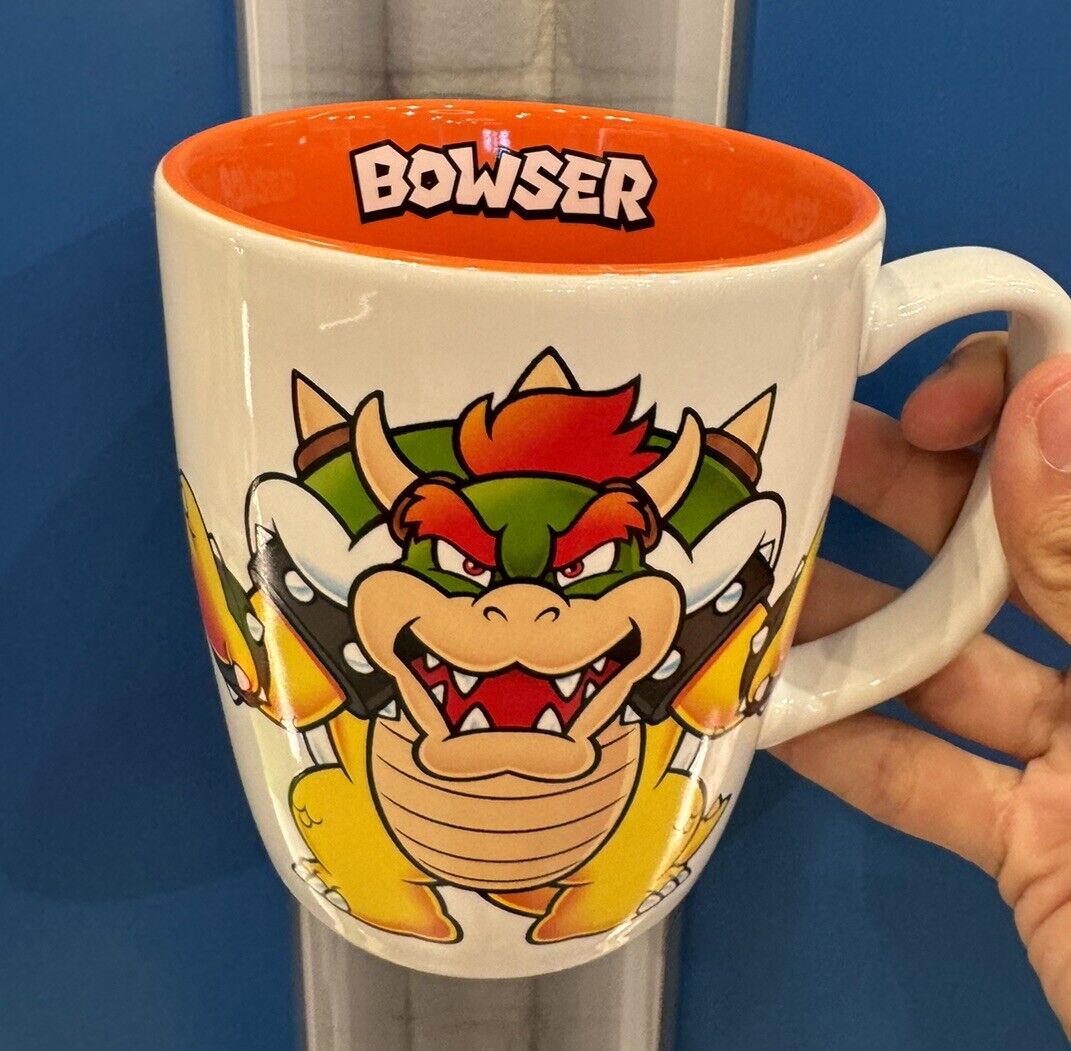Super Nintendo World Mario Bowser Coffee Mug Cup Universal Studios Hollywood NEW