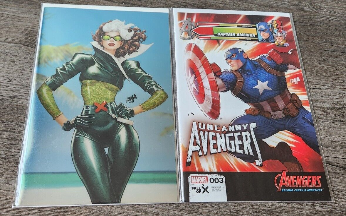 Uncanny Avengers #2 Foil, #3 - David Nakayama Variant Covers - Marvel Comics Lot