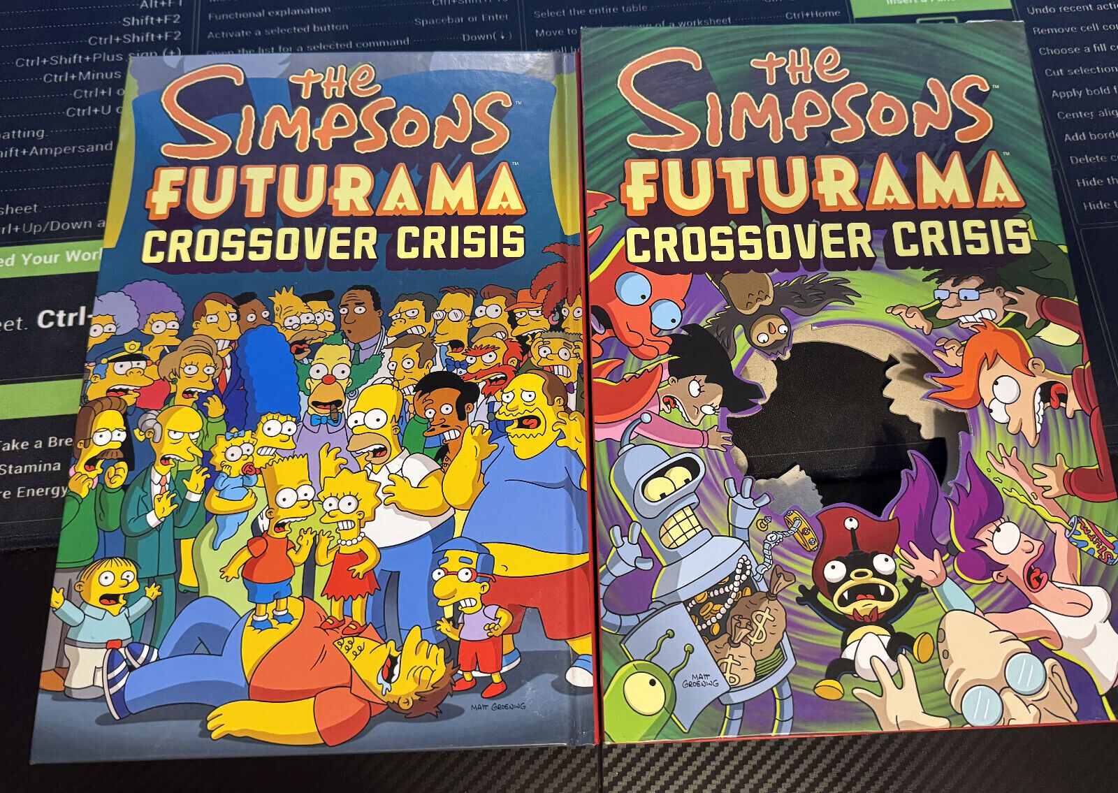 The Simpsons Futurama Crossover Crisis by Matt Groening (English) Hardcover Book