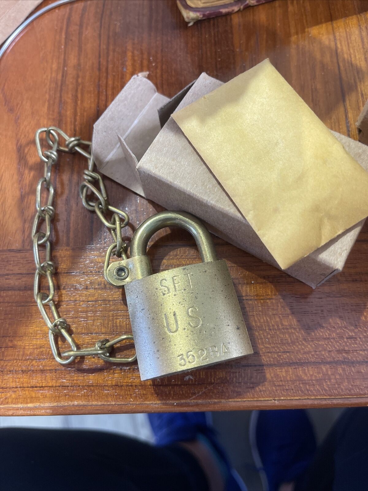 Vintage AMERICAN Lock Company-U.S. Military Brass Padlock-NOS  With Keys