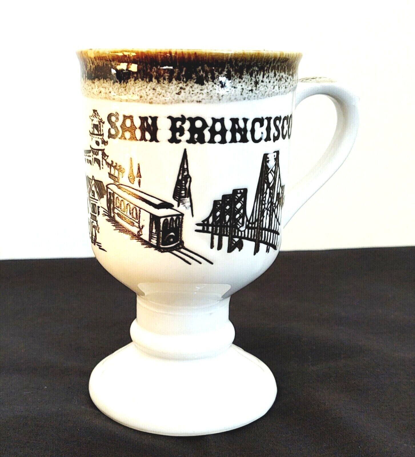 VTG  SAN FRANCISCO SOUVENIR  COFFEE CUP LANDMARKS,  CITY SIGHTS