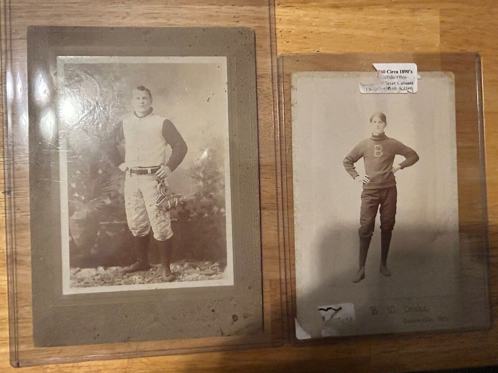 Football-late 1800’s Early 1900’s Cabinet Photos (2)