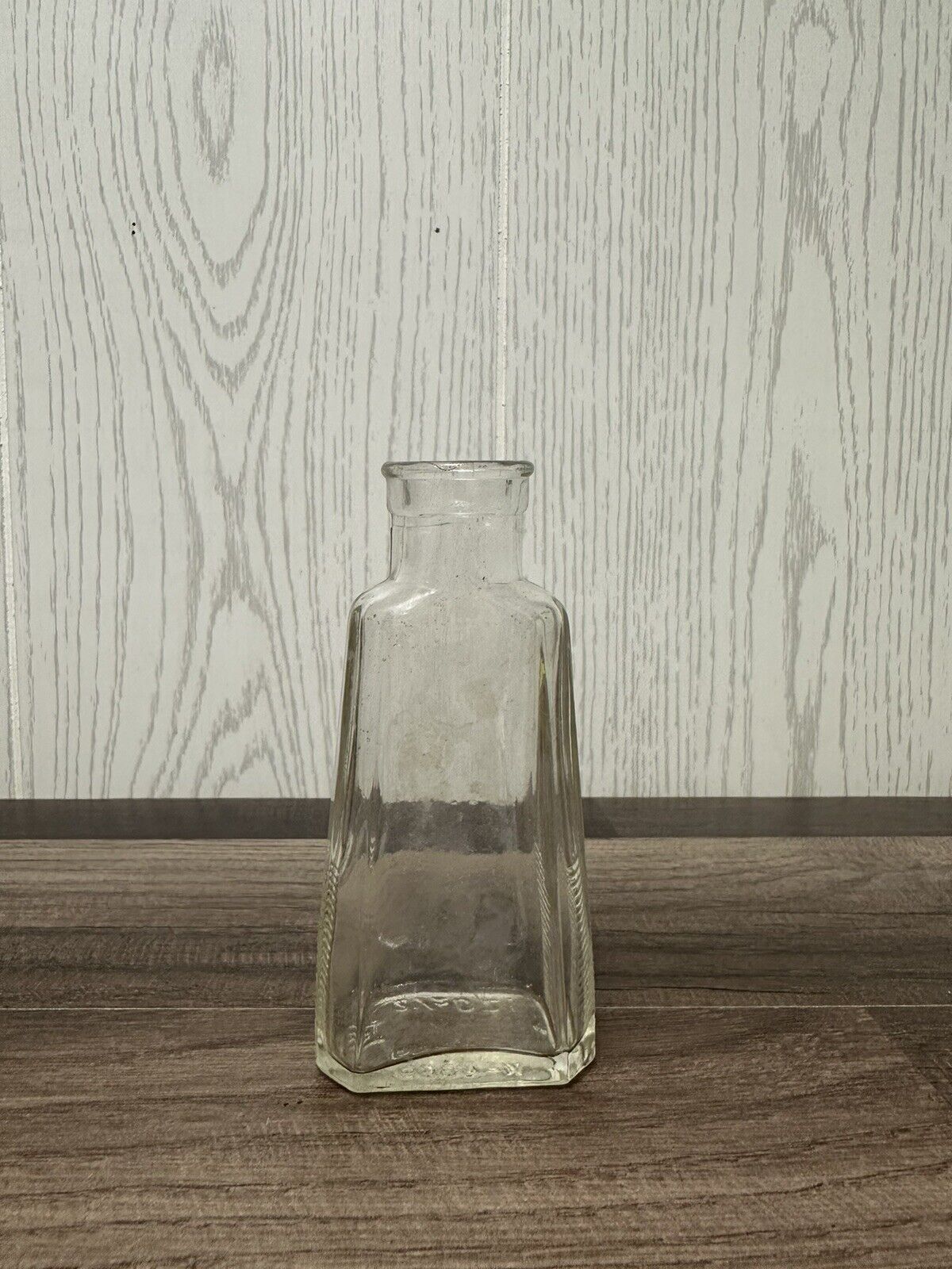 Vintage 2 1/2 Ounce Clear Glass Bottle