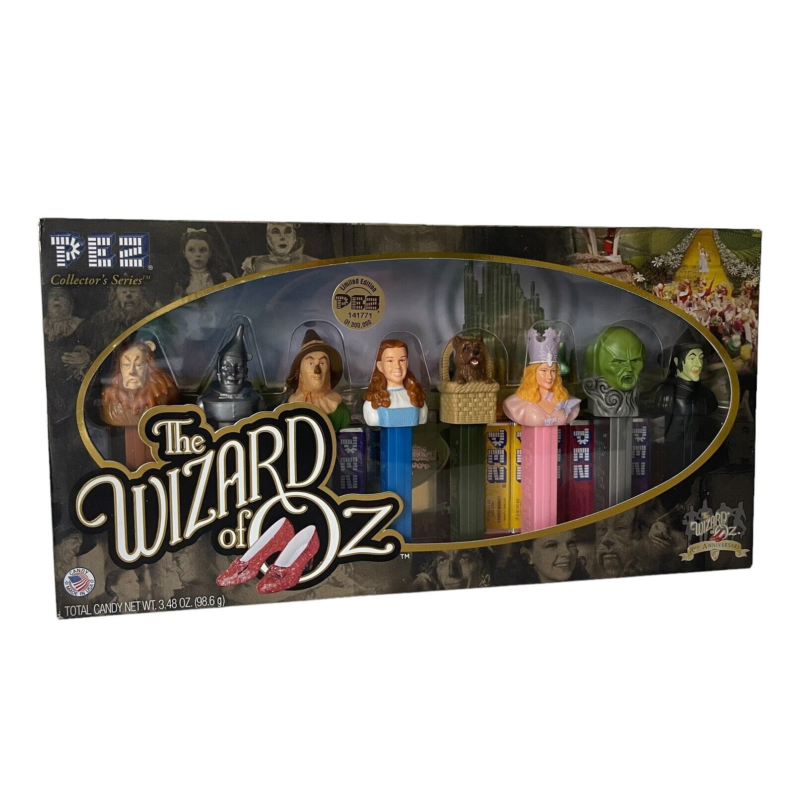 New Pez The Wizard of Oz 70th Anniversary Limited Edition Collector Series Candy