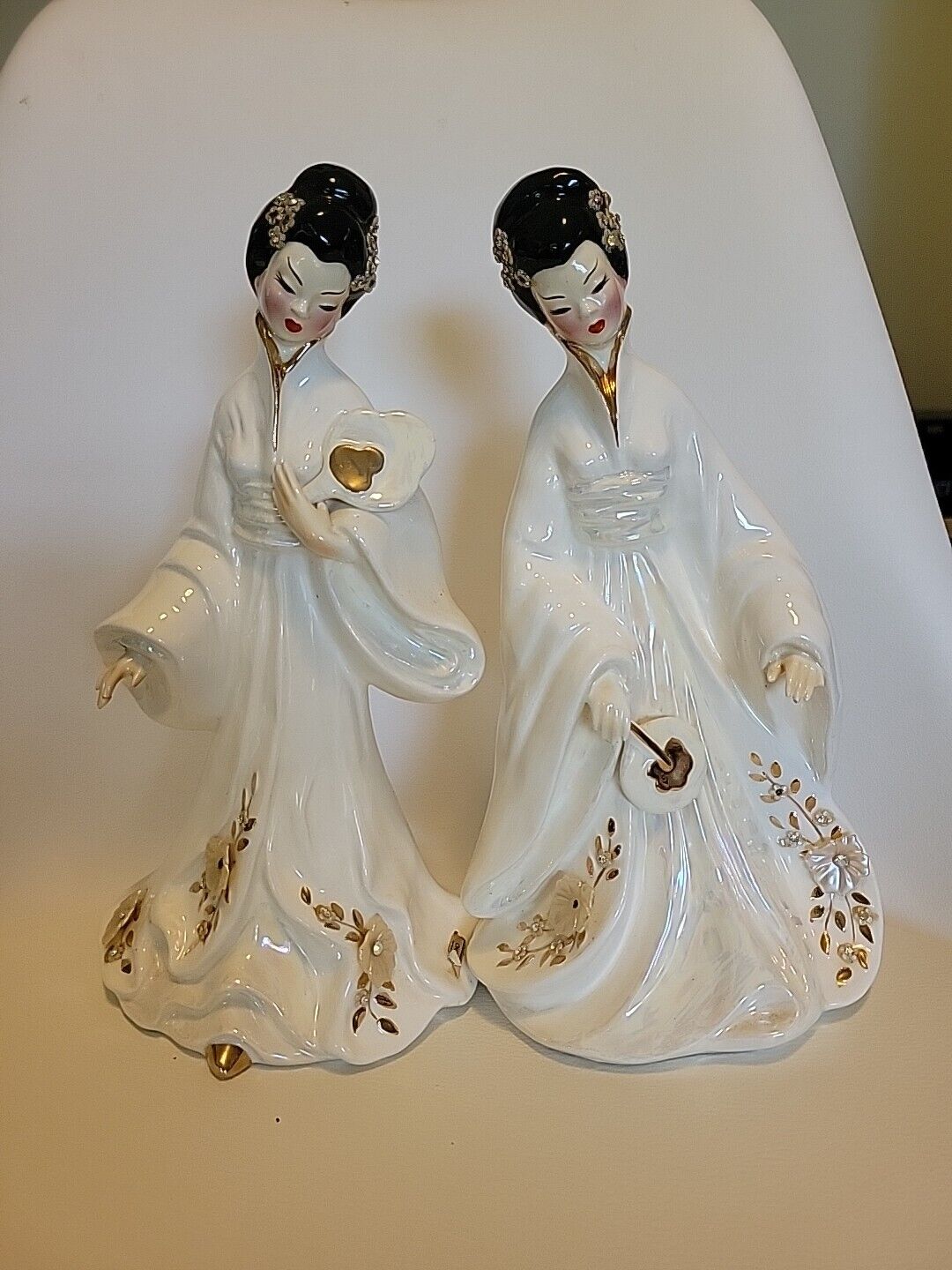 Vintage Josef Originals Geisha Figurines 10 3/4\