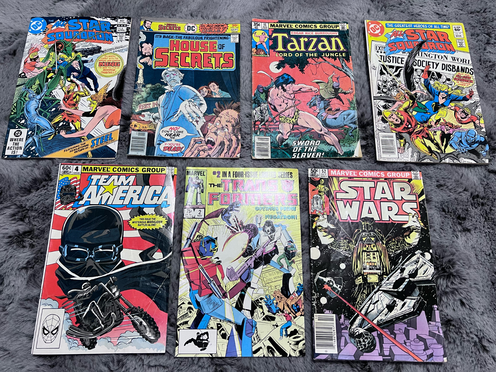 Vintage MARVEL & DC Comic Books Lot of 7