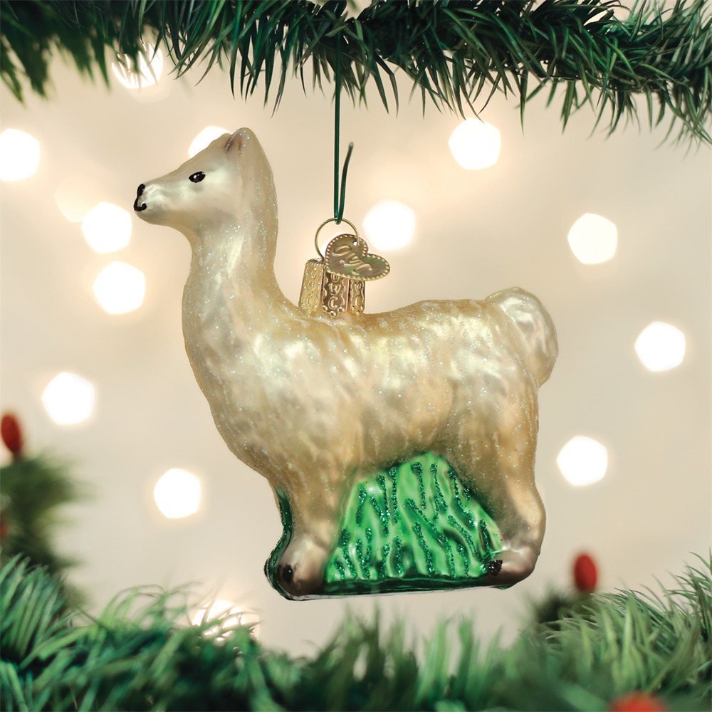 Old World Christmas Llama Ornament, Multi