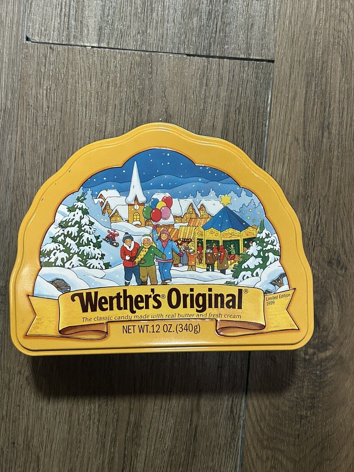 Vintage Werther's Original Butterscotch Tin Collectible Advertising Container