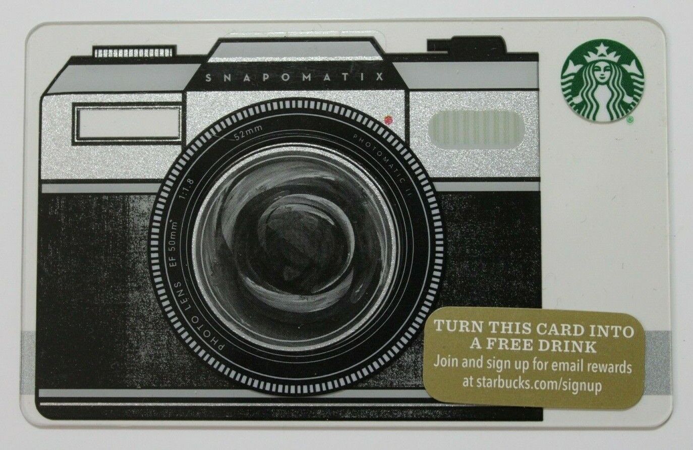 Starbucks Card US 2015 Old School Camera MS 6112