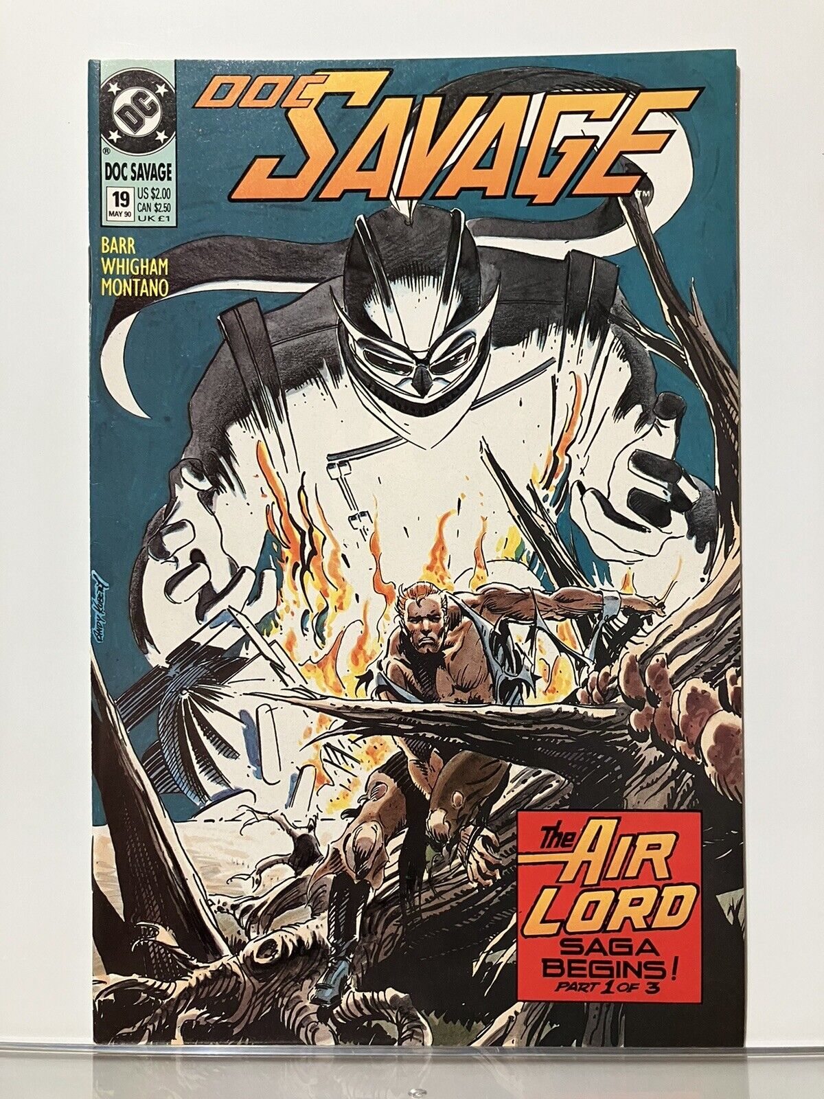 DOC SAVAGE #19 (1990) DC COMICS - ANDY KUBERT COVER - VF-NM