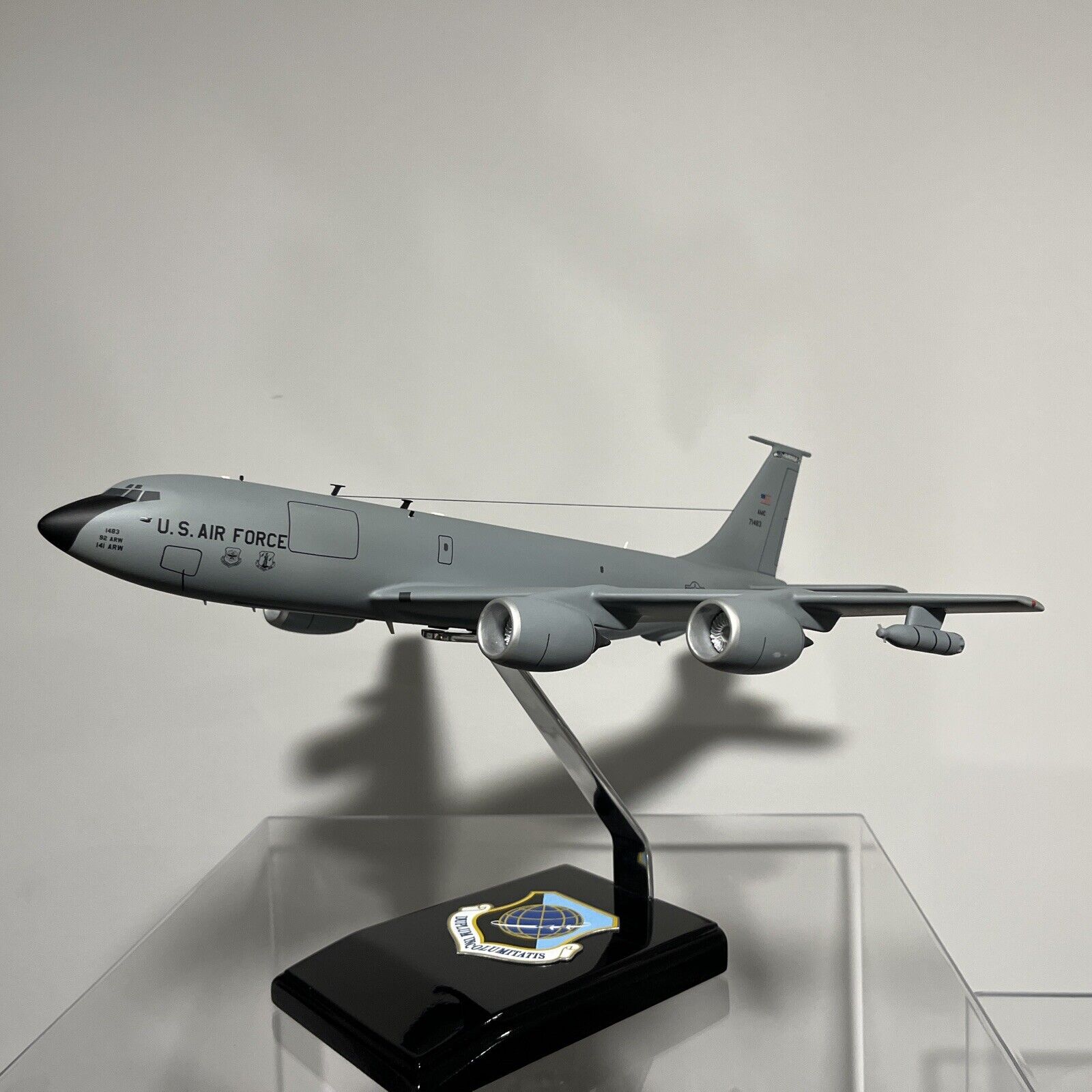 FDM Boeing KC-135R Stratotanker Fairchild AFB Wood Desktop Model 