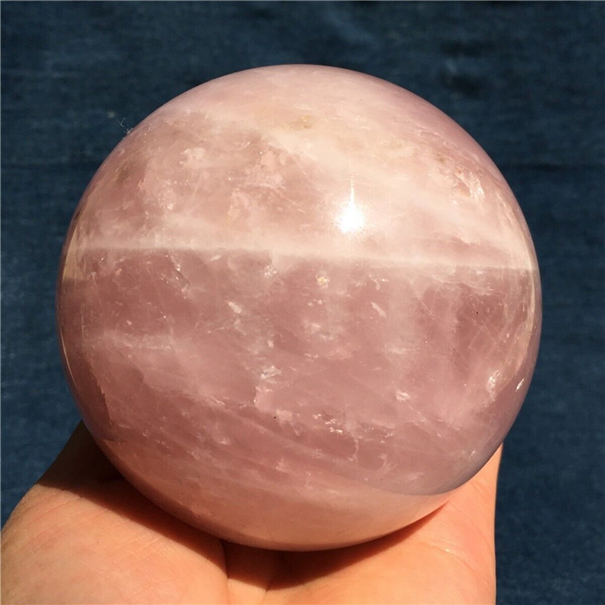 0.85kg Natural Pink Rose Quartz Magic Crystal Healing Ball Sphere 