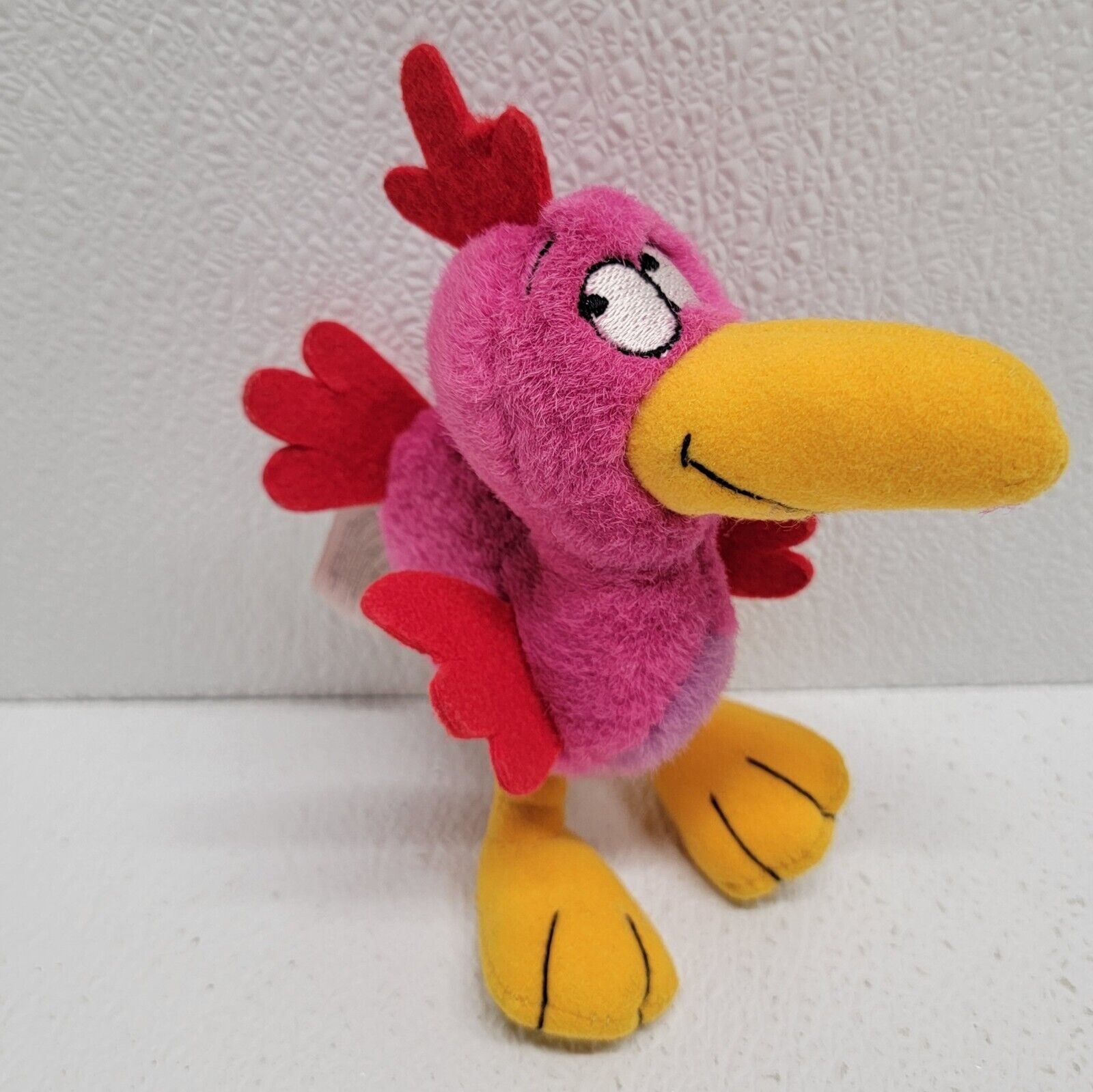 Vintage Disney Tookie Tookie Bird George Of The Jungle Pink Plush Toy 5.5\