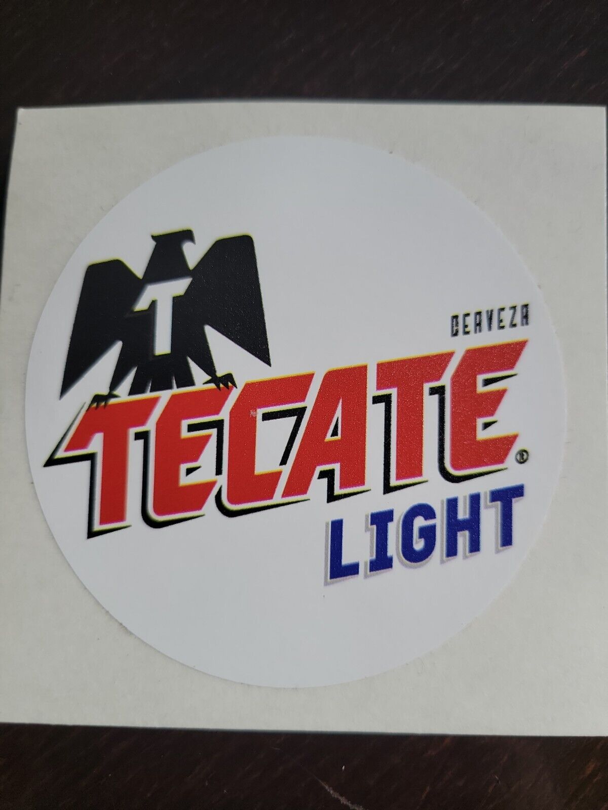 Tecate Light Tap Handle Sticker decal brewery brewing craft beer