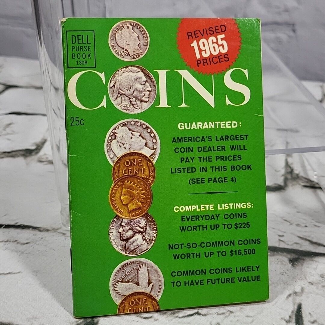 COINS ~ Revised 1965 Prices ~ Dell Purse Book 1308 PB Booklet Book