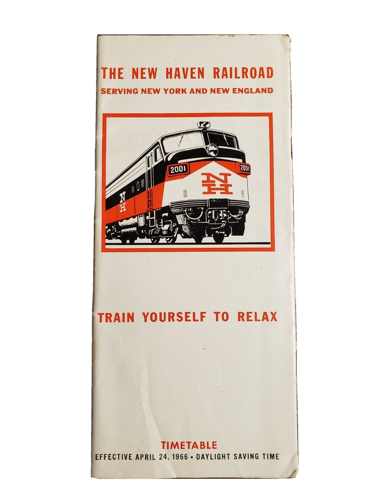 1966 New Haven Railroad Timetable \