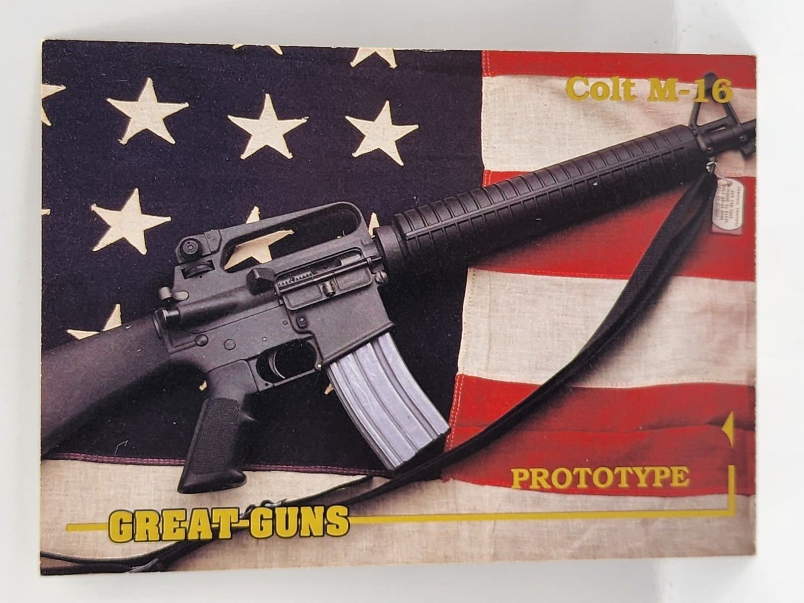 1993 Performance Years Great Guns Prototype Card #1 - Colt M-16