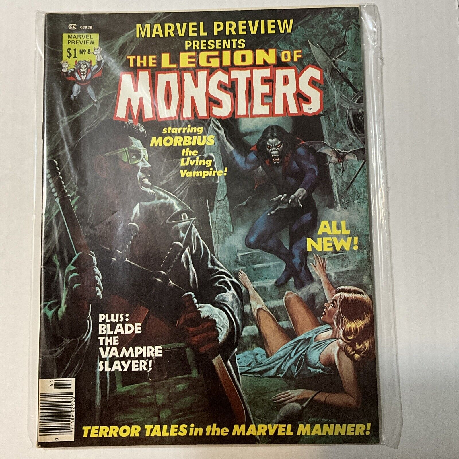 Marvel Preview Presents #8: THE LEGION OF MONSTERS -- BLADE vs. MORBIUS 1976