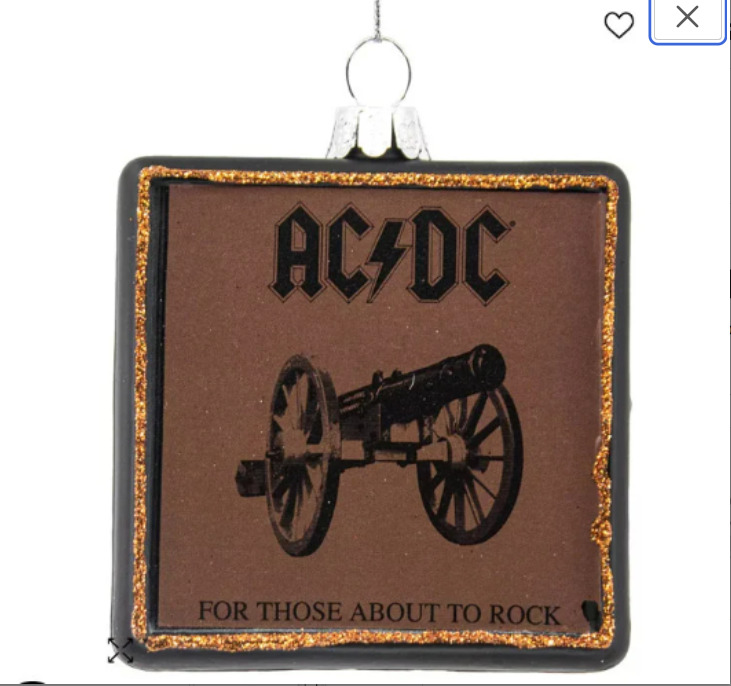 acdc album ornament retro 3D For those about to rock