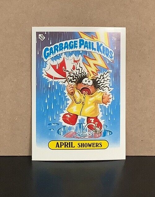 Garbage Pail Kids 1985 Series 1 UK Mini - April Showers 7b Really Nice NM/M